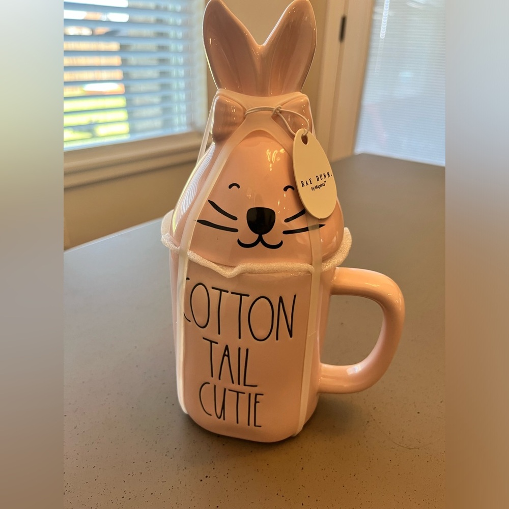 Rae Dunn Mug with Bunny Topper